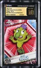 2026 Topps Chrome VeeFriends #174 Tidy Troll Red Mini Diamond Refractor /5 POP 1 picture