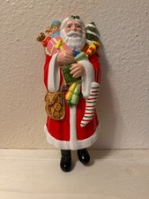 Vintage 1976 A Company Of Friends Ceramic Santa Hanging Wall Plaque picture