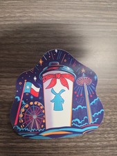 Dutch Bros Texas Sticker Rare Coffee Cup Texas Flag Ferris Wheel Collectible picture