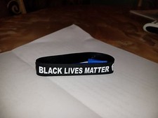 BLACK LIVES MATTER WRISTBANDS/BRACELET / NO JUSTICE NO PEACE picture