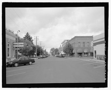 Photo:Lakeview Historic District Main St West View 1900s Storefronts Cars picture