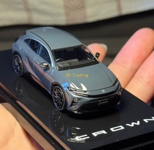 HJ64 1:64 Gray Crown 2.5L Hybrid Sports Model Diecast Metal Car Model collection picture