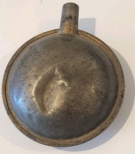 Antique Vintage Denver Rock Drill Co. Miners Oil Flask picture