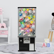 Gumball Machine 360?? Rotation Vending Coin Bank Vintage Candy Dispenser Black picture