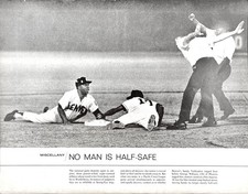 Memphis Denver Baseball Safe & Out At Second Not Even Possible Vtg Mag Print Ad picture
