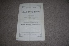 1873 Program Concert Erminia Rudersdorff Boston MA Music Hall picture
