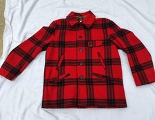Vtg 50s JC HIGGINS Hunting Coat Wool Plaid Fishing Jacket Sz 42 RARE picture