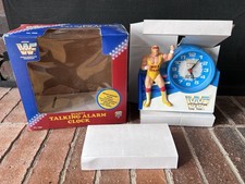 Hulk Hogan Vintage Quartz Talking Alarm Clock New Nos Wrestling Janex Wwf Parts picture