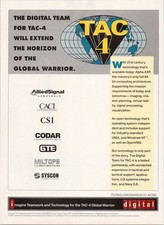 Digital TAC-4 Global Warrior Vintage 1994 Magazine Ad 64-bit Computer Tech picture
