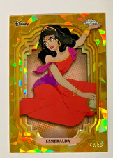 2024 DISNEY TOPPS CHROME SAPPHIRE GOLD ESMERALDA HUNCHBACK NOTRE DAME CARD /50 picture