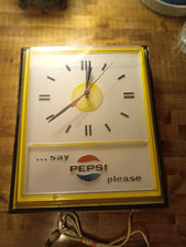 VTG Yellow Pepsi Light-Up Electric Plug-In