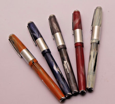 SET OF 5 Airmail 58CB Marble Color Fountain Pens Vintage NEW OLD STOCK picture