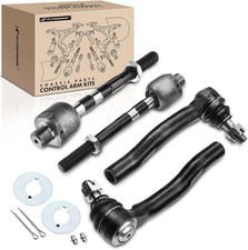 A-Premium Set of 4, Front Inner & Outer Tie Rod End Kit, Compatible with Nissan picture