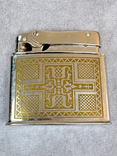 Vintage Mylflam 1000 Zunder Duplex Pocket Petrol Lighter Germany 1950s picture