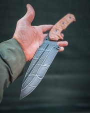 Custom Smilodon Compound  | Textured Brown G10 Scales | Collector Gift for Him picture