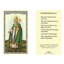 Irish Blessing Prayer - St. Patrick - Laminated Holy Card picture