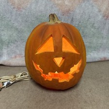 Vintage 1993 Trendmasters Light Up Pumpkin Jack O Lantern Halloween Foam Mold picture