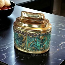 MYLFLAM TABLE LIGHTER MODEL 370 GAS LIGHTER BRASS / 1955 picture
