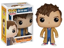 🔥Funko Pop TV: Doctor Who - 10th TENTH DOCTOR #221 VAULTED PROTECTOR🔥 picture