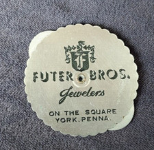1939 Metal Advertising Premium 22 Year Calendar Futer Bros Jewelers York PA picture
