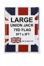 Union Jack UK Flag 5ft x 3ft Great Britain UK Double Stitched Edge FAST DESPATCH picture