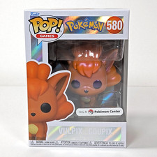 Pokemon Center Exclusive Pearlescent Vulpix Funko Pop Vinyl #580 Sealed NEW picture