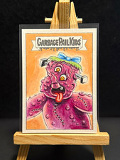 Topps 2024 Garbage Pail Kids Frankie Stein 35a Sketch 1/1 Dan Gorman Auto picture