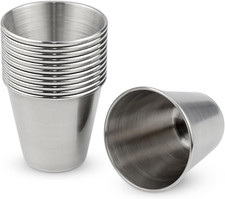 12 Pack Stainless Steel Shot Drinking Cups 1 Ounce Metal Shot Glasses Espresso S picture