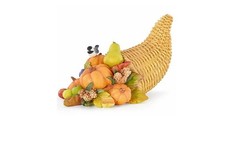 Lenox Autumn Harvest Cornucopia Centerpiece Thanksgiving New in Box picture