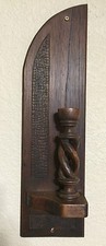 Interior wall all wood candle holder Brown Vintage picture