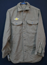 WWII US Army Wool Gas Flap Field Shirt 14 1/2 x 32 Ruptured Duck Wartime Issued picture