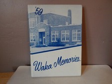 Vintage 1959 WAKA MEMORIES~Wakarusa (IN) Community School Yearbook picture