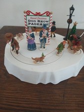 VTG Lemax Dog Show Pageant 2007 # 74662 Animated Village Collection NIB picture