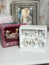 Vintage Precious Moments Pewter Thanksgiving Set We Gather Together In Box picture