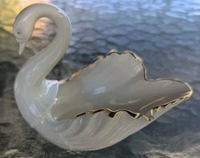 Lenox Swan Figurine 24K Gold Accents 120th Anniversary Dish Rare picture