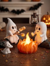 Cute Halloween Ghost Bonfire Candle Holder Halloween Decor (Candles Not Included picture