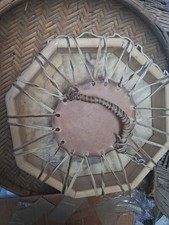 ** NATIVE AMERICAN BISON HIDE HAND DRUM SHAMAN QUALITY * picture