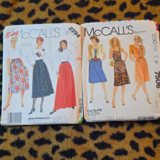 Vintage McCall's Easy Women’s Skirt Sewing Pattern 2294 Sizes 8-10-12 7506 Dress picture