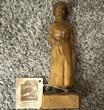 Vintage Dominique Pelletier Wood Carving Figurine Quebec Folk Art , 8 inches picture