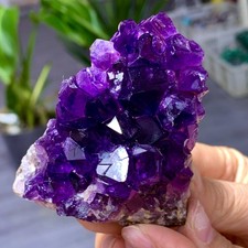 206G Natural Amethyst geode quartz cluster crystal specimen Healing picture