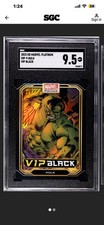 2023 UD MARVEL PLATINUM #VIP-9 HULK VIP BLACK Graded 🔥SGC 9.5🔥POP 1🔥 picture