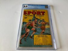 TRUE SPORT PICTURE STORIES V2 11 CGC 6.0 WINNING BASKETBALL PLAY NAVY COMIC 1945 picture