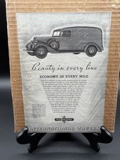 1935 International Harvester Truck Vintage Magazine Ad Model C-1 Panel Truck picture