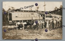RPPC Wabash Valley Interurban Railroad Wreck KINGSLAND IN Real Photo Postcard picture