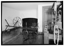 Photo:Stratford Hall Stratford VA 1900s Interior Weaving Spinning Wheels picture