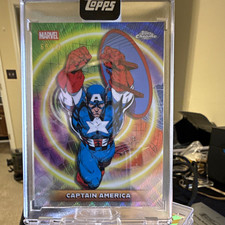 Topps 2026 Topps Chrome Marvel Captain America #25 68/99 Serial Numbered picture