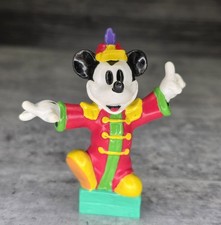 Vintage Disney Mickey Mouse PVC Figure Bandleader Concert Conductor Cake Topper picture