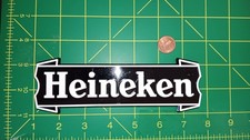 X2 LOT OF 2 -HEINEKEN BADGE PLASTIC Sticker / Decal ORIGINAL OLD STOCK picture