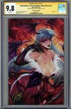 DARKSTALKERS STREET FIGHTER BLOOD THRONE #1 CGC 9.8 SS SIGNED REIQ VIRGIN POP 3 picture