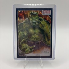 2023 UD MARVEL PLATINUM HULK #36 TEAL WAVE /799 picture
